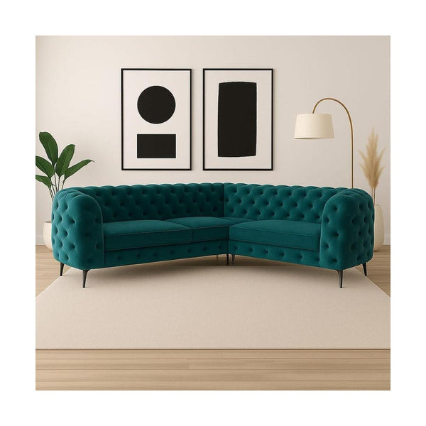 Ashton chesterfield 2C1 (4-seater) corner sofa 230cm by 180cm