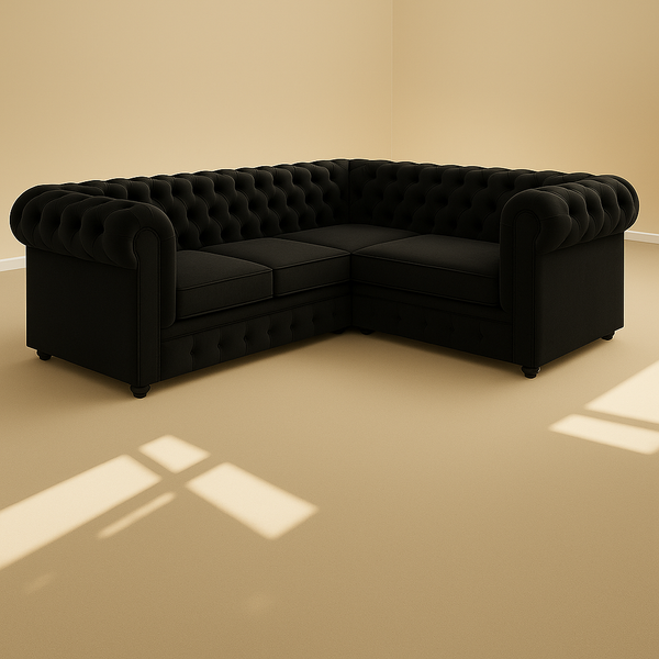 Olympia chesterfield 2C1 (4-seater) corner sofa 230cm by 180cm