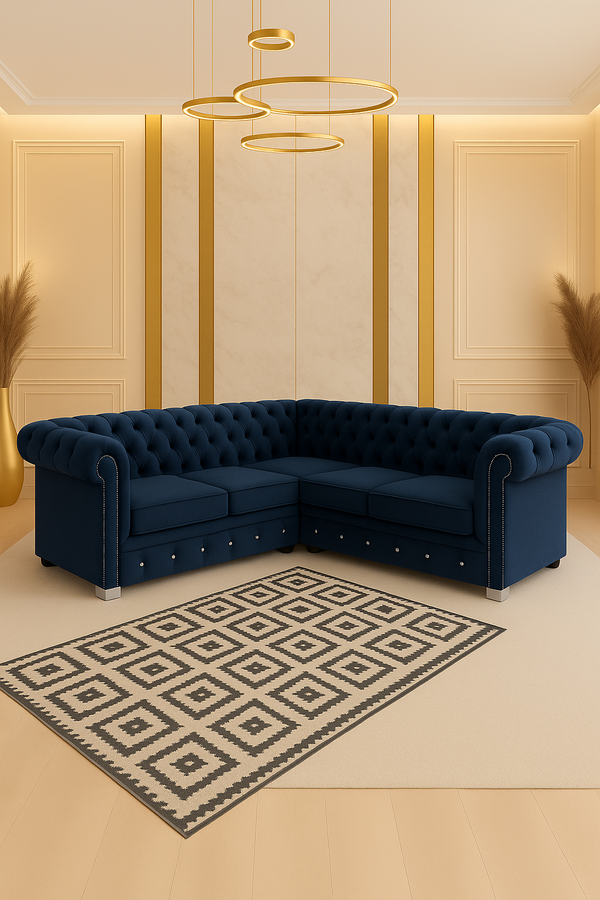 Olympia chesterfield Corner sofa 5-Seater