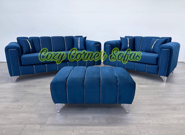 Cozani Special Edition 3+2-seater with footstool