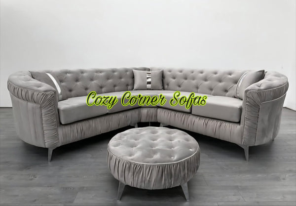 Madrid Corner 5-seater with footstool