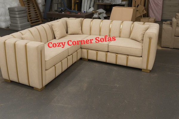 Soho Gold Edition Corner 5 seater sofa