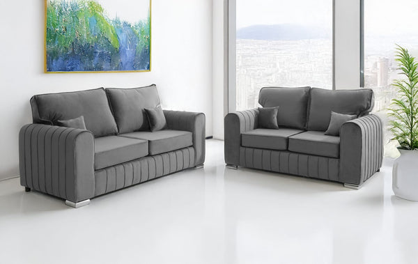 Layla 3+2+1 sofa in High back, scatters and rollies
