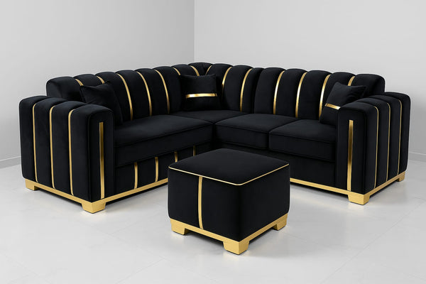 Soho Gold Edition Corner 5 seater sofa