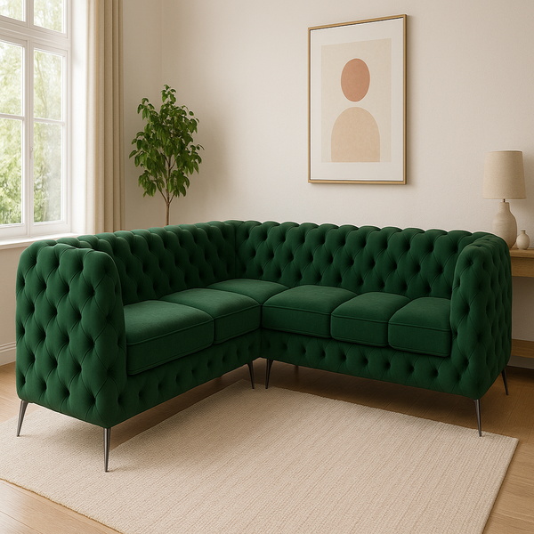Ashton Chesterfield 6-seater 2C3 sofa 230cm by 290cm