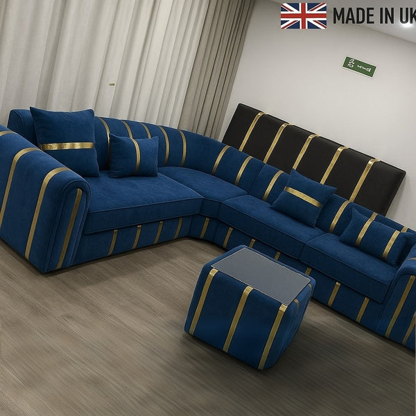 Lilly Gold Plated Corner sofa